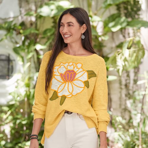 Celestial Bloom Sweater, Petite