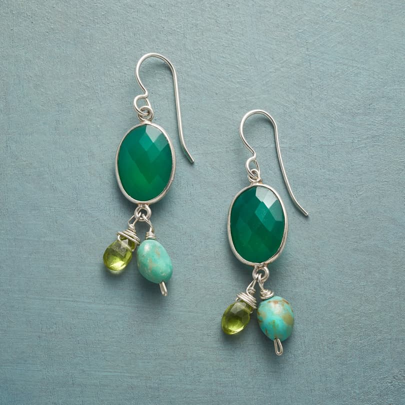 SHADES OF GREEN EARRINGS view 1