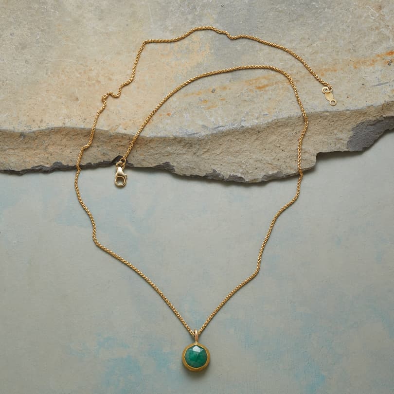 WRAPPED EMERALD NECKLACE view 1