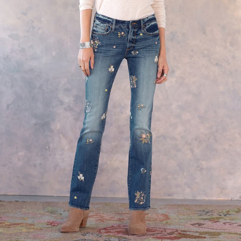 KELLY FLORAL PATCH JEAN view 1