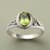 SCROLLED PERIDOT RING view 1