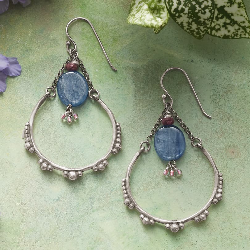 Swinging Kyanite Earrings View 3