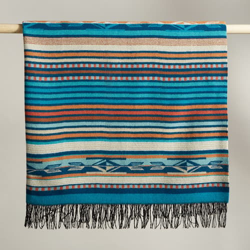 Chimayo Turquoise Throw view 1