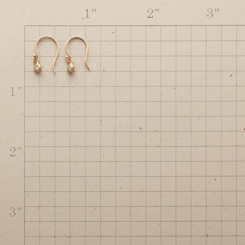 DAINTY DIAMOND EARRINGS view 1