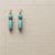 LONG LINE TURQUOISE EARRINGS view 1