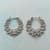 LACED STERLING HOOP EARRINGS view 1