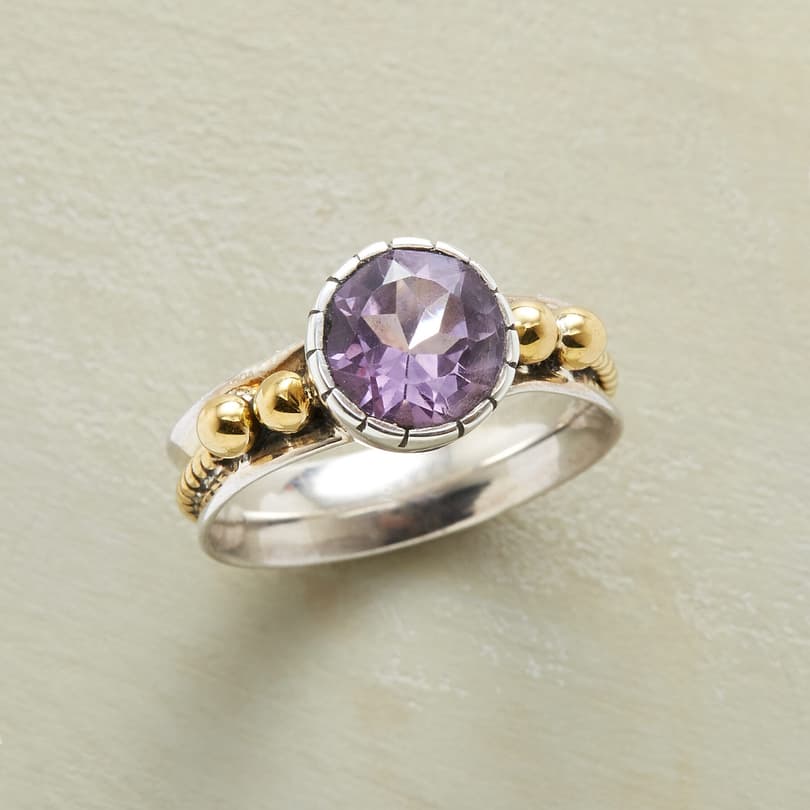 ROPED AMETHYST RING view 1