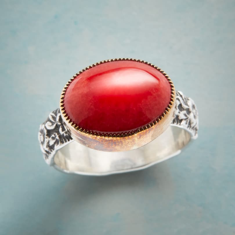 POPPY CORAL RING view 1