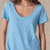 Ultimate Airy Slub Scoopneck Tee, Petite View 5