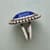 BOLD AND BEADED LAPIS RING view 2