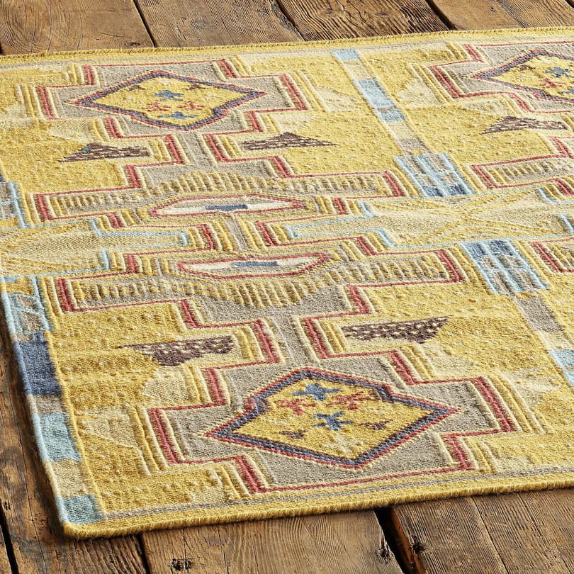 SUN CANYONS DHURRIE RUG view 1
