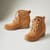 EVIE LACE BOOTS view 1 CAMEL BRN