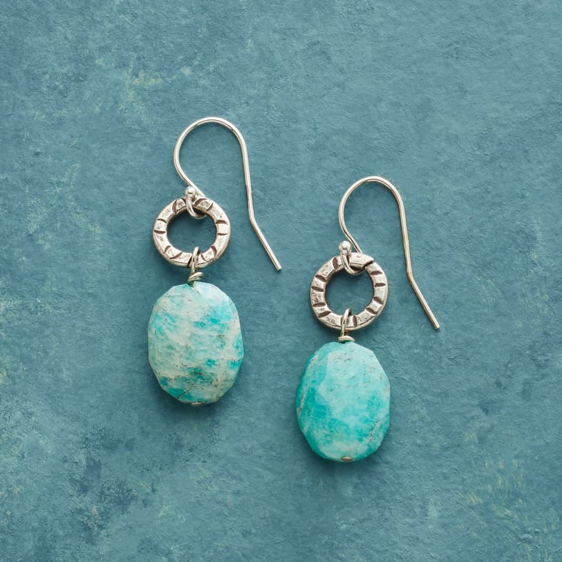 Amazonite Au Naturale Earrings View 1