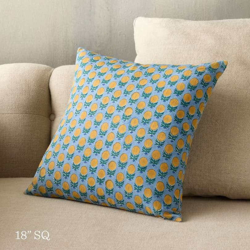 Orchard Block Print Pillow View 2