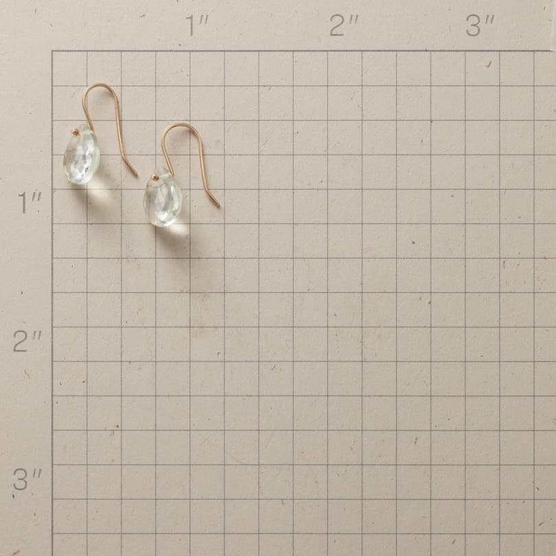 Hint Of Green Amethyst Earrings View 2