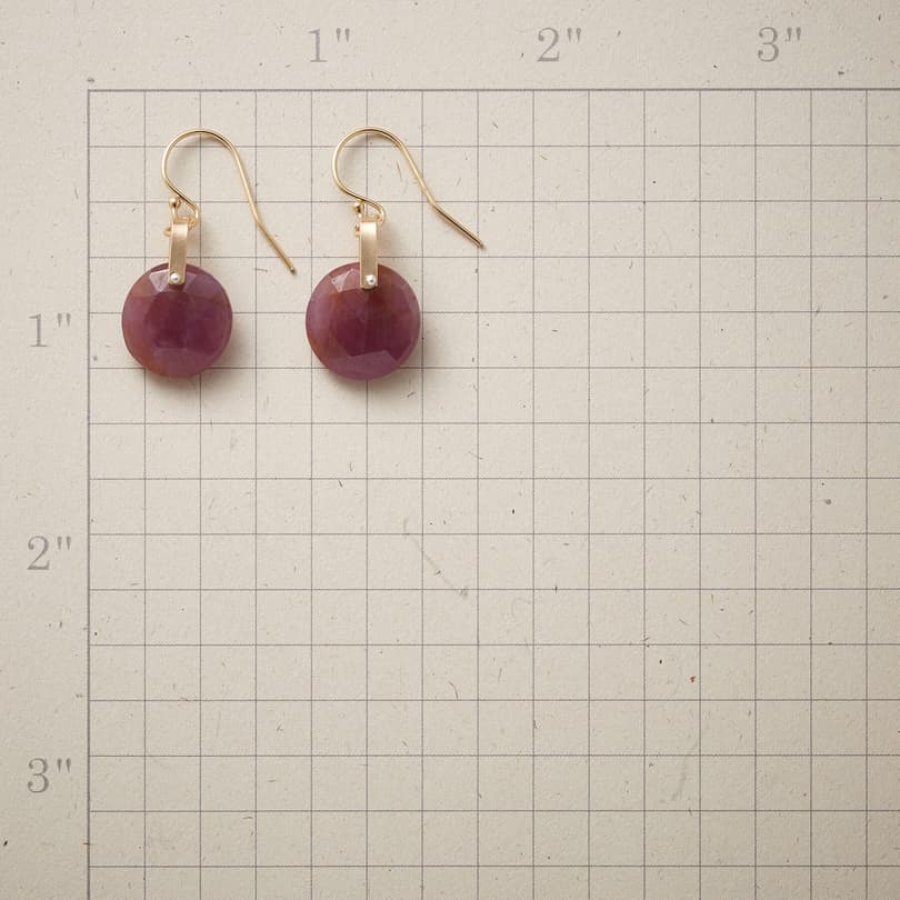 ROSY SAPPHIRE EARRINGS view 1