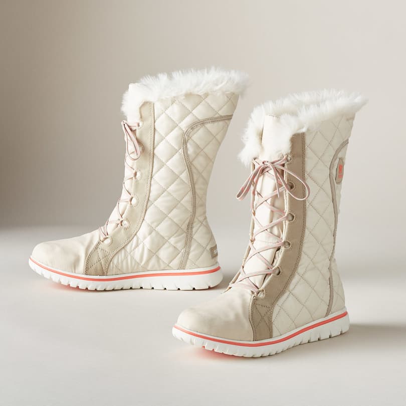 COZY CATE QUILTED BOOTS BY SOREL view 1