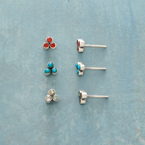 THREE'S A CHARM EARRING SET, SET OF 3 view 1