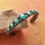 1940S ROYSTON TURQUOISE CUFF view 1