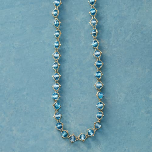 Woven Topaz Necklace View 1