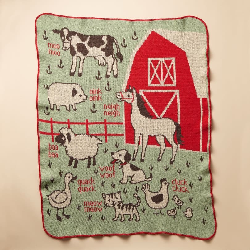 RED BARN BLANKET view 1