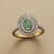 HOVERING EMERALD RING view 1