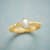 GOLDEN PEARL RING view 1