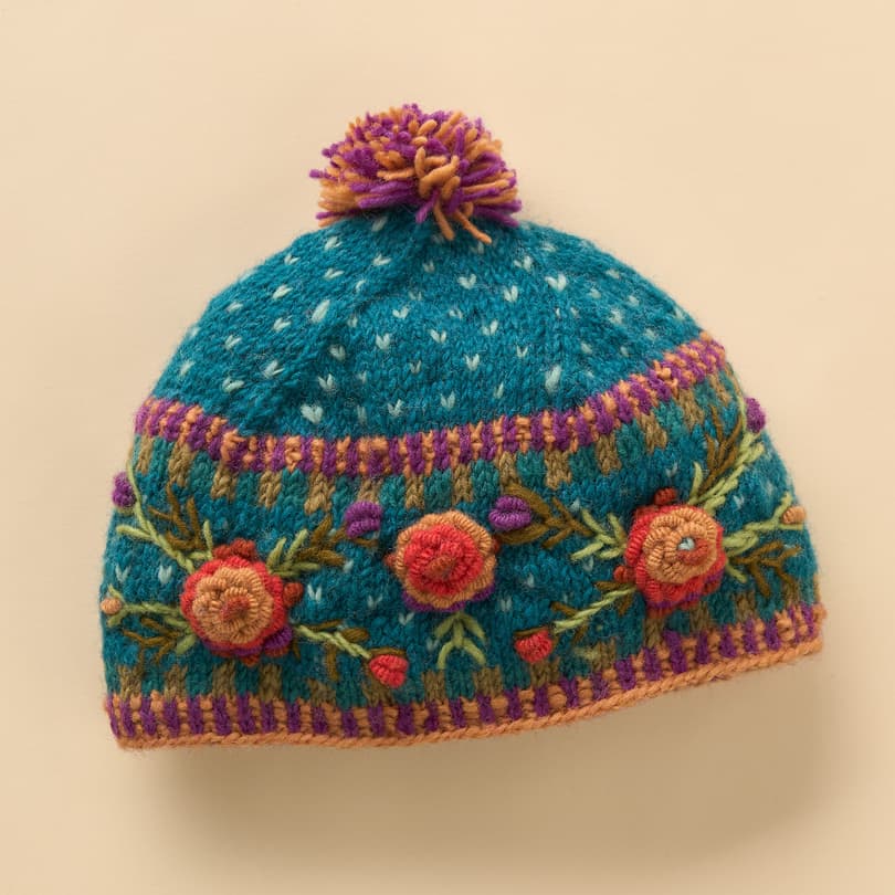 FROSTY BLOOMS BEANIE view 1