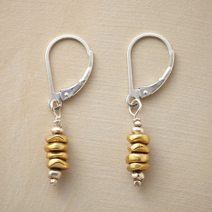 BRASS CAIRN EARRINGS view 1