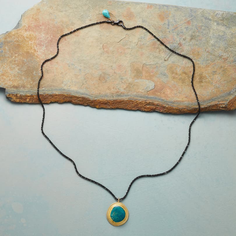 TURQUOISE PLANET NECKLACE view 1