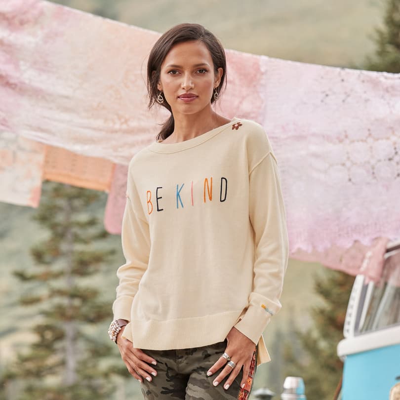 BE KIND SWEATER view 1
