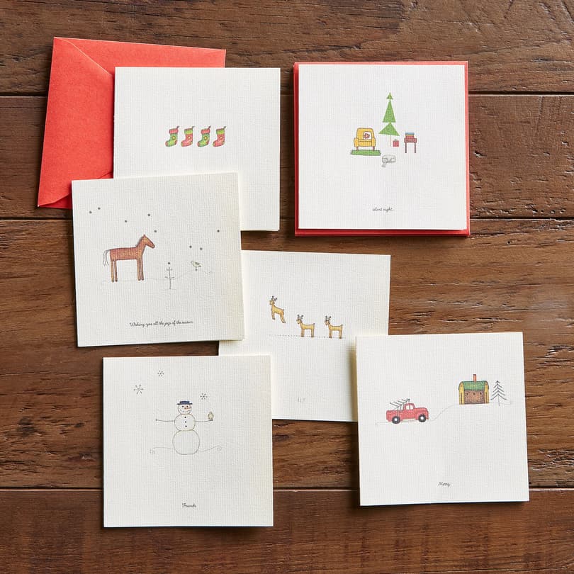 VIGNETTES SILENT NIGHT CARDS, SET OF 6 view 1