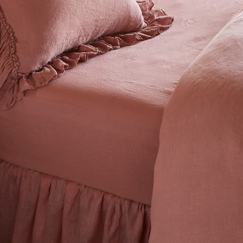 GOSSAMER LINEN FITTED SHEET view 1