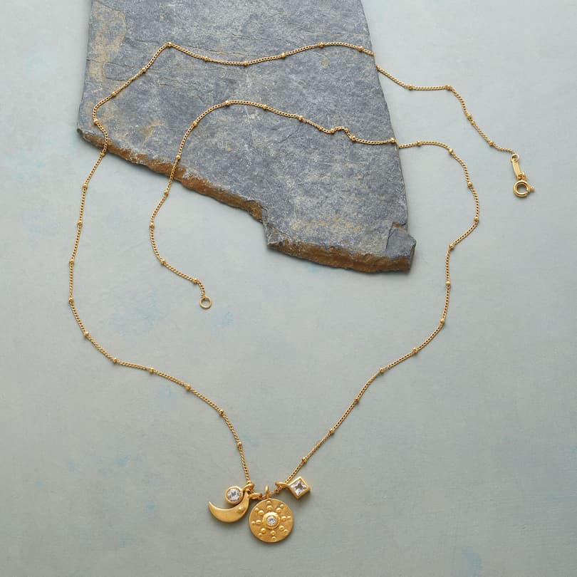 GOLD YOU'RE MY WORLD NECKLACE view 1