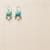 Frilled Turquoise Earrings View 2