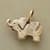 14KT GOLD ELEPHANT CHARM view 1