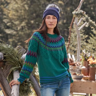 Rhian Fair Isle Sweater Sundance Catalog