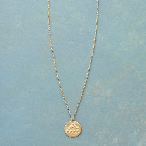 Bas Relief Zodiac Necklace View 1