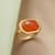 Carnelian Octagon Ring View 3