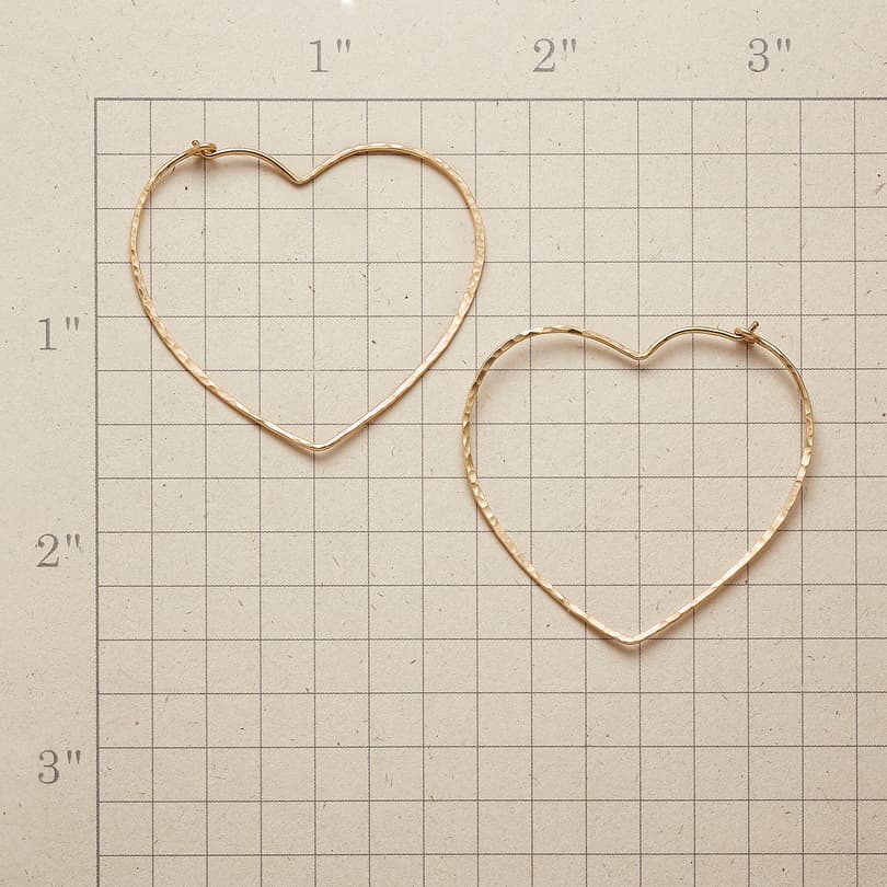 HEARTBEAT HOOP EARRINGS view 1