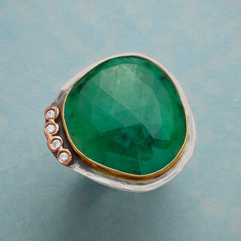 COLOSSAL EMERALD RING view 1
