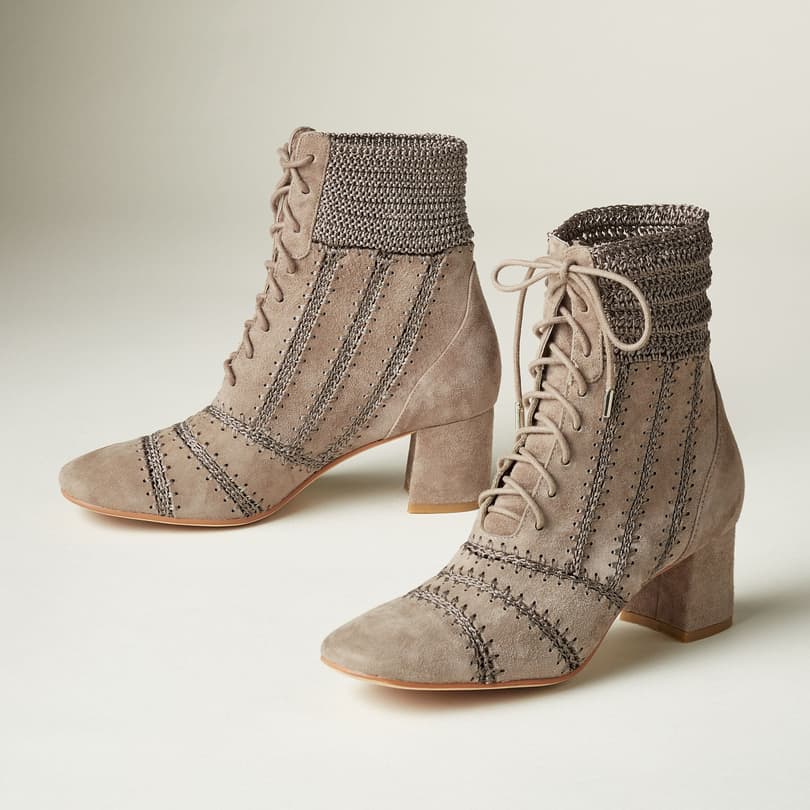 STITCHERY ANKLE BOOTS view 1