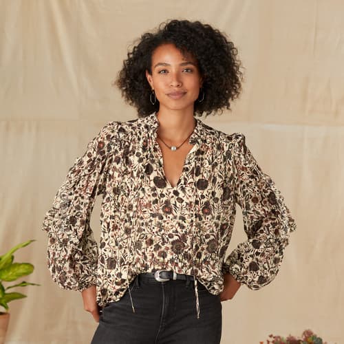 Thistle &amp; Vine Blouse View 6FLORAL