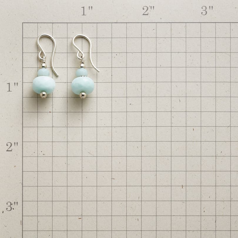 STACKED AMAZONITE EARRINGS view 1