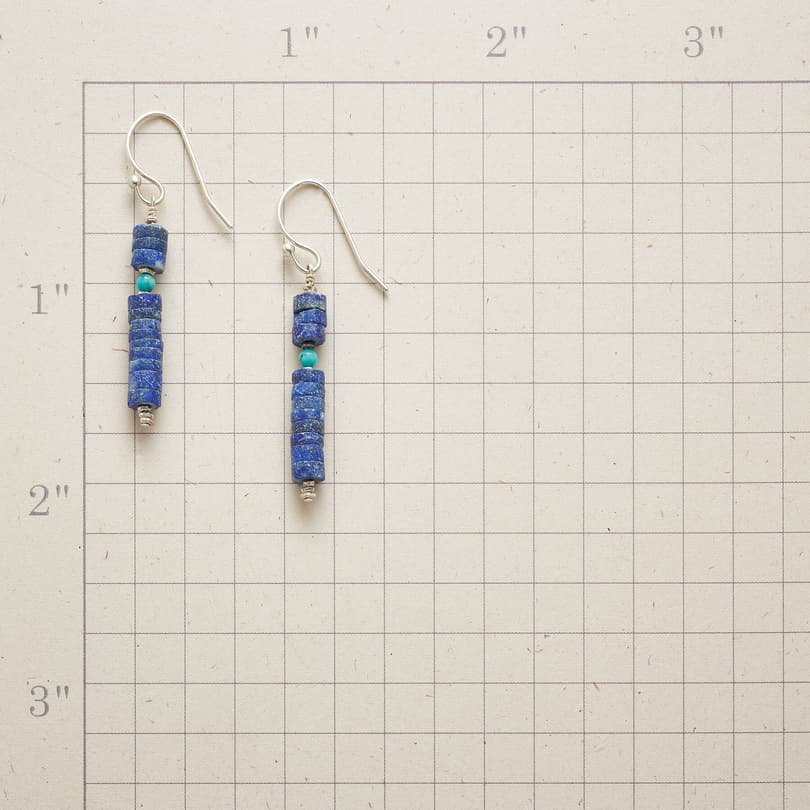 LAPIS TOTEM EARRINGS view 1