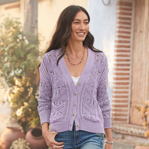 Aveline Cardigan - Petites View 14Lavender