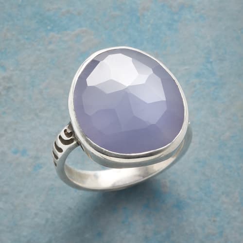 Periwinkle Chalcedony Ring View 1