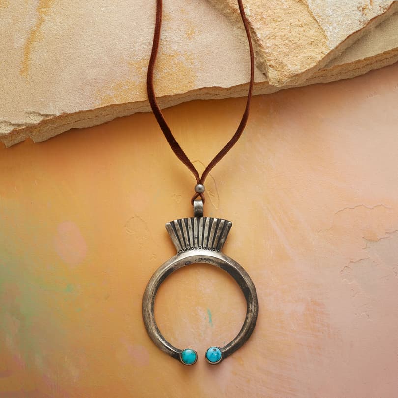 TURQUOISE-TIPPED NAJA NECKLACE view 1