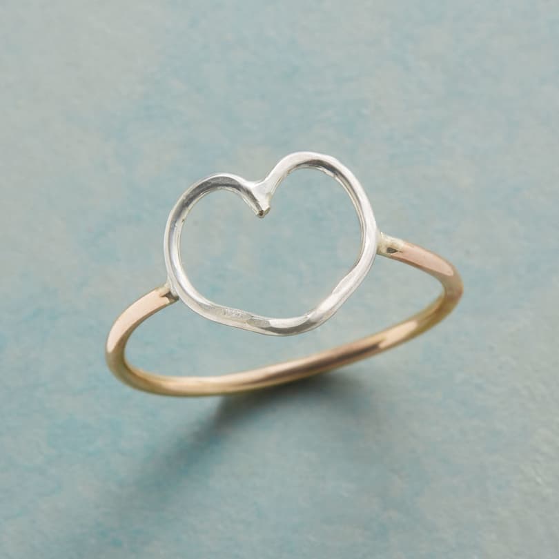 OPEN HEART RING view 1