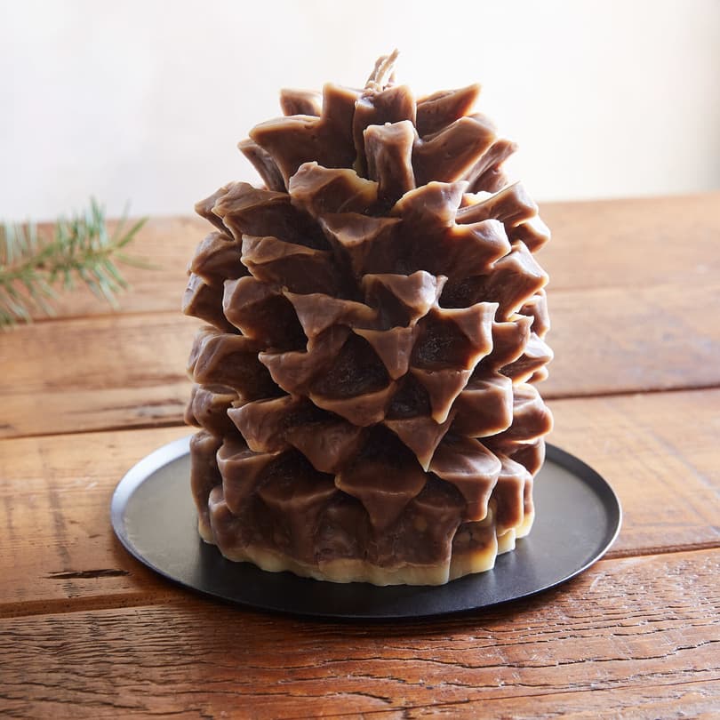 LARGE PINECONE CANDLE view 1